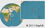 Satellite Location Map of the area around 0° 21' 0" S, 52° 46' 29" E