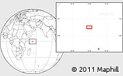 Blank Location Map of the area around 0° 21' 0" S, 53° 37' 30" E