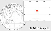 Blank Location Map of the area around 0° 21' 0" S, 54° 28' 30" E