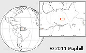 Blank Location Map of the area around 0° 21' 0" S, 54° 19' 30" W