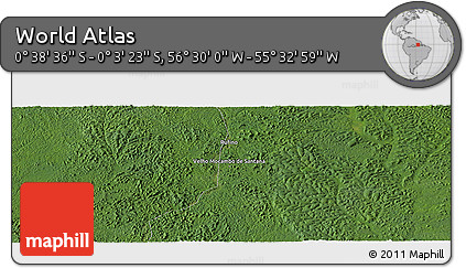 Satellite Panoramic Map of the Area around 0° 21' 0" S, 56° 1' 29" W