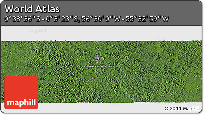 Satellite Panoramic Map of the Area around 0° 21' 0" S, 56° 1' 29" W