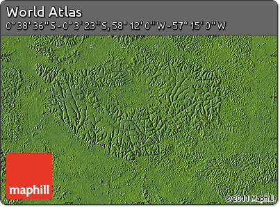 Satellite Map of the Area around 0° 21' 0" S, 57° 43' 30" W