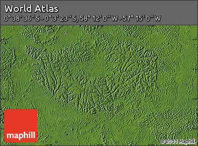Satellite Map of the Area around 0° 21' 0" S, 57° 43' 30" W