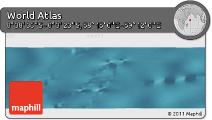 Satellite Panoramic Map of the Area around 0° 21' 0" S, 58° 43' 30" E