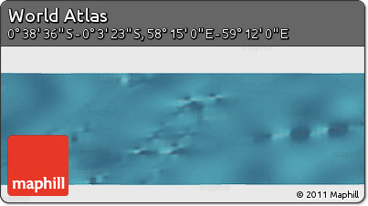 Satellite Panoramic Map of the Area around 0° 21' 0" S, 58° 43' 30" E