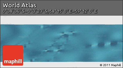 Satellite Panoramic Map of the Area around 0° 21' 0" S, 58° 43' 30" E