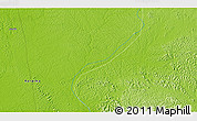 Physical 3D Map of the area around 0° 21' 0" S, 60° 16' 29" W