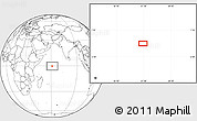 Blank Location Map of the area around 0° 21' 0" S, 61° 16' 29" E