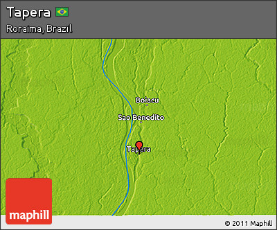 Physical 3D Map of Tapera