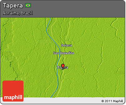 Physical 3D Map of Tapera