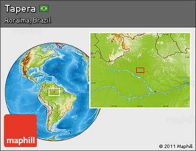 Physical Location Map of Tapera