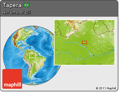 Physical Location Map of Tapera