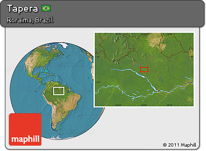 Satellite Location Map of Tapera