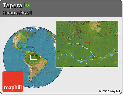 Satellite Location Map of Tapera