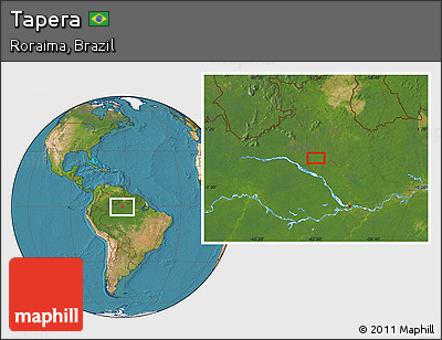 Satellite Location Map of Tapera