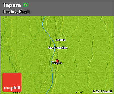 Physical Map of Tapera