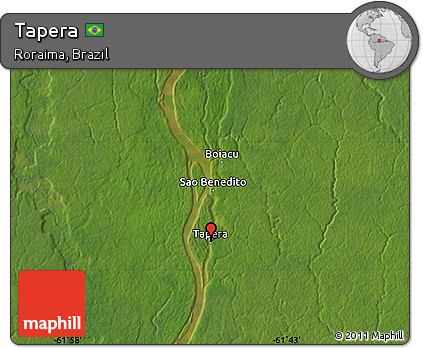 Satellite Map of Tapera