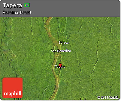 Satellite Map of Tapera