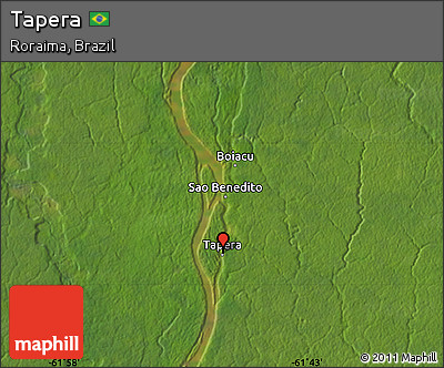 Satellite Map of Tapera