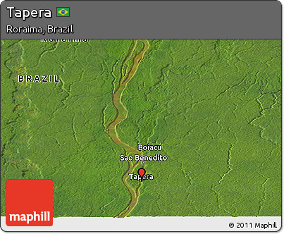 Satellite Panoramic Map of Tapera