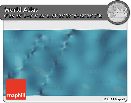 Satellite 3D Map of the Area around 0° 21' 0" S, 62° 7' 30" E