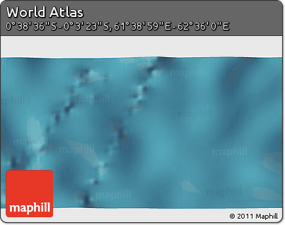 Satellite 3D Map of the Area around 0° 21' 0" S, 62° 7' 30" E