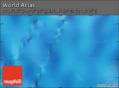 Physical Map of the Area around 0° 21' 0" S, 62° 7' 30" E
