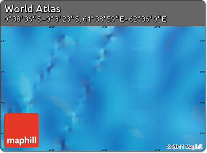 Physical Map of the Area around 0° 21' 0" S, 62° 7' 30" E