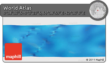 Physical Panoramic Map of the Area around 0° 21' 0" S, 62° 7' 30" E