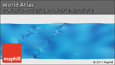 Physical Panoramic Map of the Area around 0° 21' 0" S, 62° 7' 30" E
