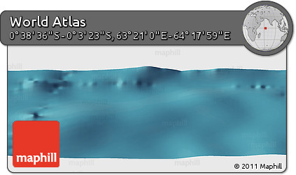 Satellite Panoramic Map of the Area around 0° 21' 0" S, 63° 49' 30" E