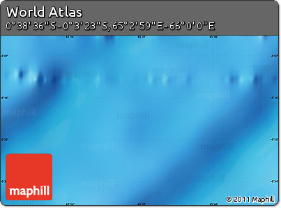 Shaded Relief Map of the Area around 0° 21' 0" S, 65° 31' 30" E