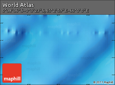 Shaded Relief Map of the Area around 0° 21' 0" S, 65° 31' 30" E