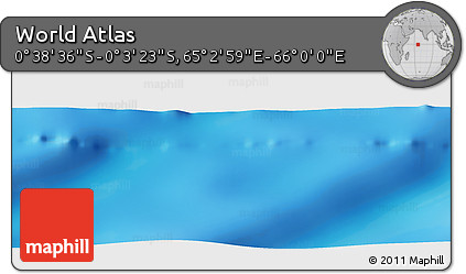 Physical Panoramic Map of the Area around 0° 21' 0" S, 65° 31' 30" E