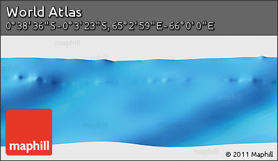 Physical Panoramic Map of the Area around 0° 21' 0" S, 65° 31' 30" E