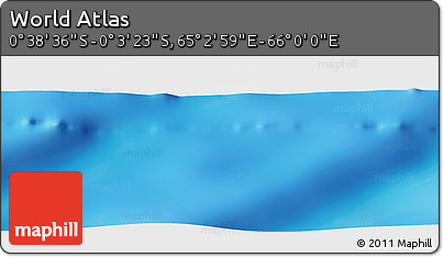 Physical Panoramic Map of the Area around 0° 21' 0" S, 65° 31' 30" E