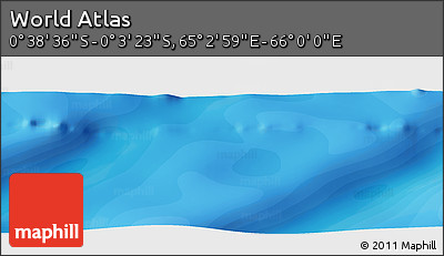Political Panoramic Map of the Area around 0° 21' 0" S, 65° 31' 30" E