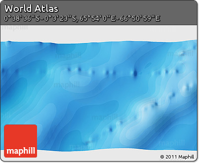 Political 3D Map of the Area around 0° 21' 0" S, 66° 22' 30" E