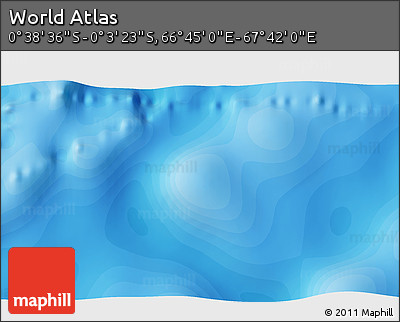 Political 3D Map of the Area around 0° 21' 0" S, 67° 13' 29" E