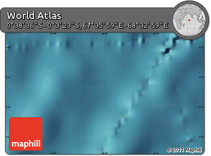 Satellite Map of the Area around 0° 21' 0" S, 68° 4' 29" E