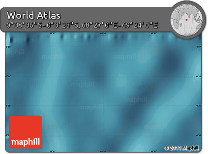 Satellite Map of the Area around 0° 21' 0" S, 68° 55' 30" E
