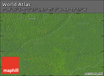 Satellite Map of the Area around 0° 21' 0" S, 68° 46' 30" W