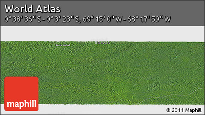 Satellite Panoramic Map of the Area around 0° 21' 0" S, 68° 46' 30" W