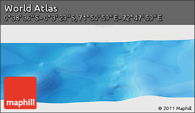 Political Panoramic Map of the Area around 0° 21' 0" S, 72° 19' 29" E