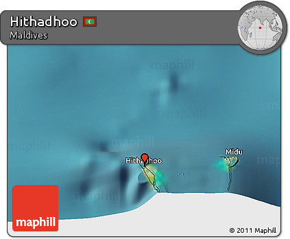 Satellite 3D Map of Hithadhoo