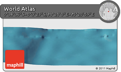 Satellite Panoramic Map of the Area around 0° 21' 0" S, 74° 52' 30" E