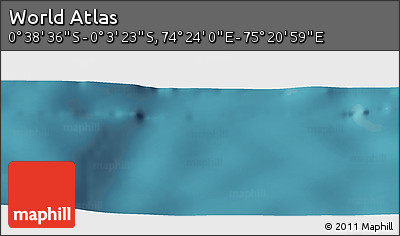 Satellite Panoramic Map of the Area around 0° 21' 0" S, 74° 52' 30" E