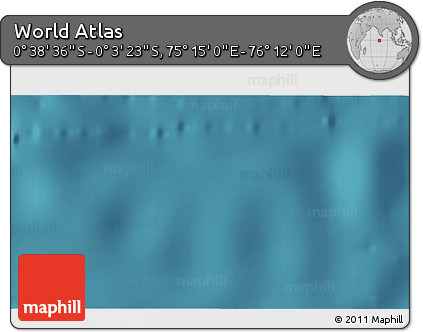 Satellite 3D Map of the Area around 0° 21' 0" S, 75° 43' 29" E