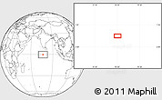 Blank Location Map of the area around 0° 21' 0" S, 76° 34' 29" E